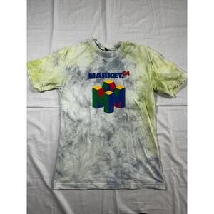 Unisex Medium T Shirt Market 64 Nintendo 64 Gamer Style Streetwear Tie Dye Retro